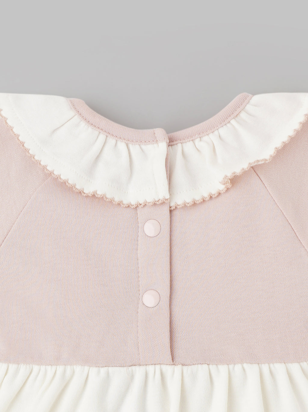 Popees Lovely Ruffle Neckline Dress Lightweight & Cute (3–36 Months) for Baby Girls