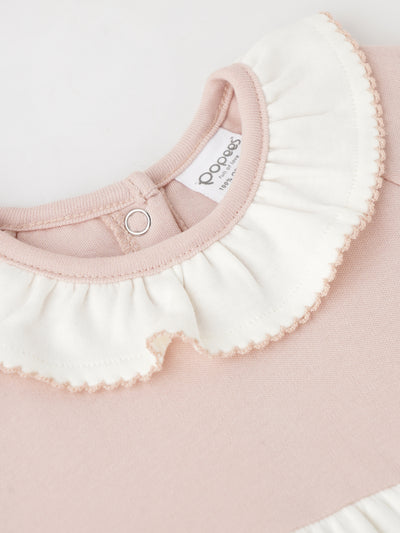 Popees Lovely Ruffle Neckline Dress Lightweight & Cute (3–36 Months) for Baby Girls