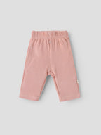 Popees Baby Girls Waffle Knit Cotton Pants with Elastic Waistband (NB to 9 Months)