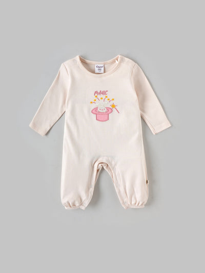 Popees Boys Half-Sleeve Front Open Chest Print Romper (0-6 Months) Made of Organic Bamboo Cotton Fabric