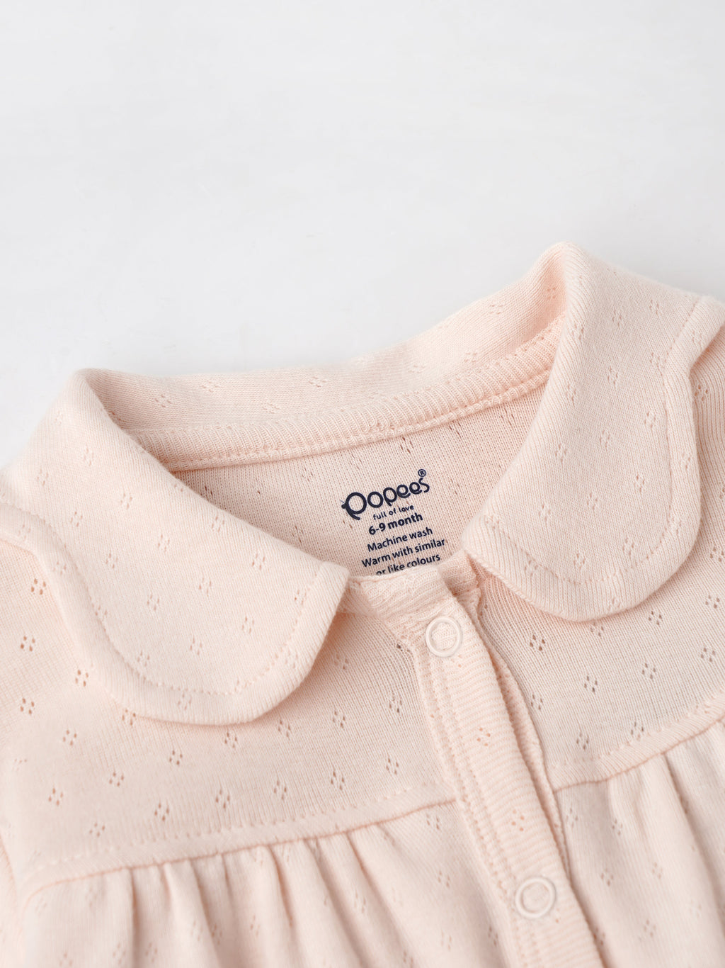Popees Full-Sleeve Front Open Sleepsuit (0–9 Months) for Newborn Girls