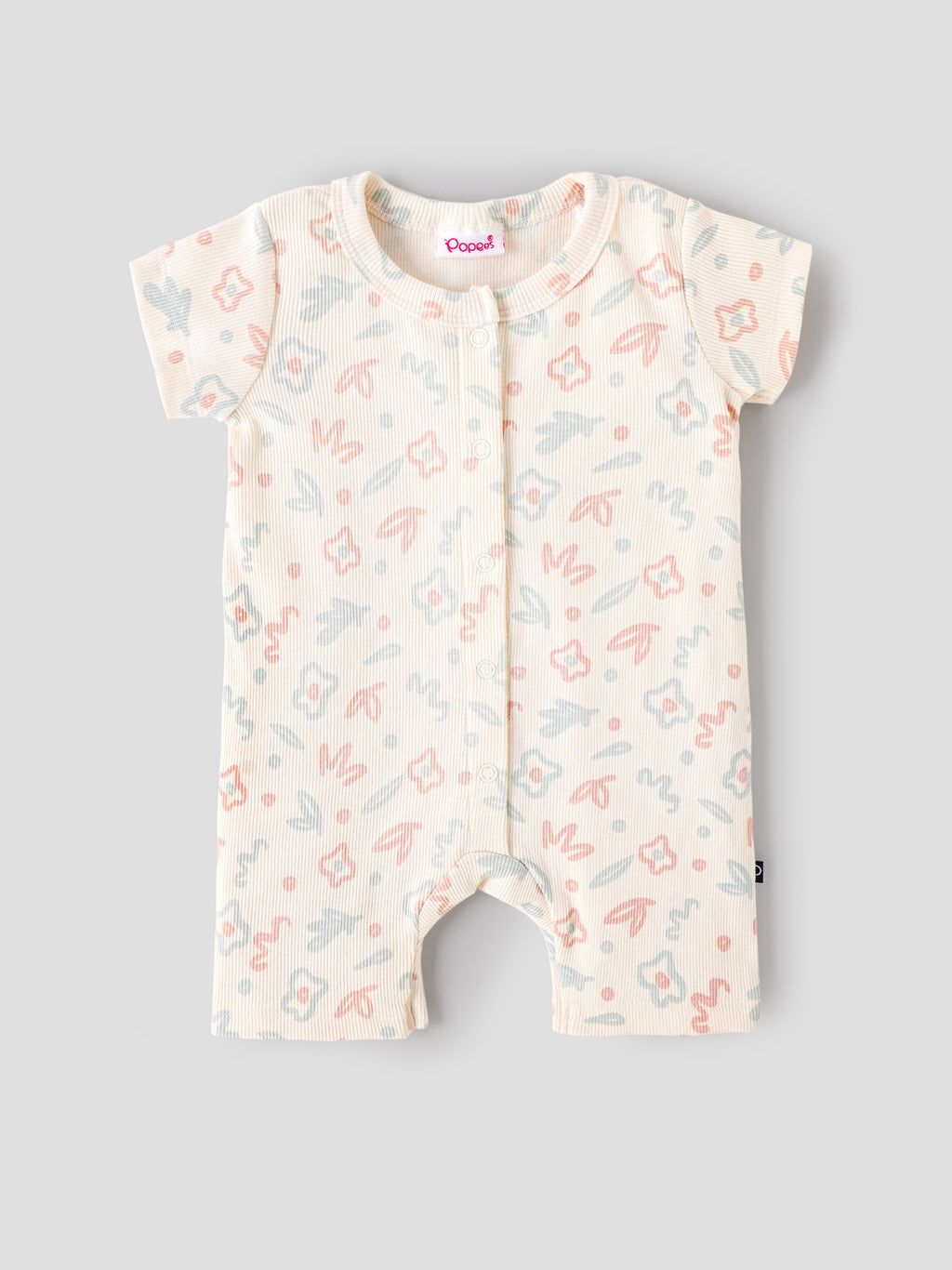 Popees Baby Girls Printed Cotton Romper |Tiny Baby, Newborn to 6 Months