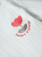 Popees Baby Girls Mint “Sweet Flower” Sleepsuit | Tiny Baby, Newborn–6 Months