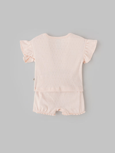 Popees Comfortable & Stylish Coordinated Set With Cute Floral Print (0-9 Months) for Baby Girls