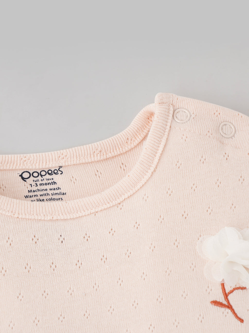 Popees Comfortable & Stylish Coordinated Set With Cute Floral Print (0-9 Months) for Baby Girls