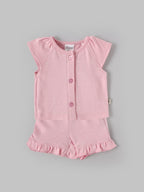 Popees Baby Girls Polka Dot Top & Shorts Set| Tiny Baby, New Born – 9 Months