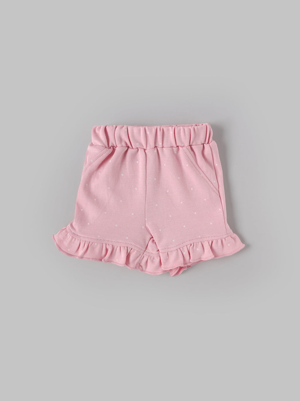 Popees Baby Girls Polka Dot Top & Shorts Set| Tiny Baby, New Born – 9 Months