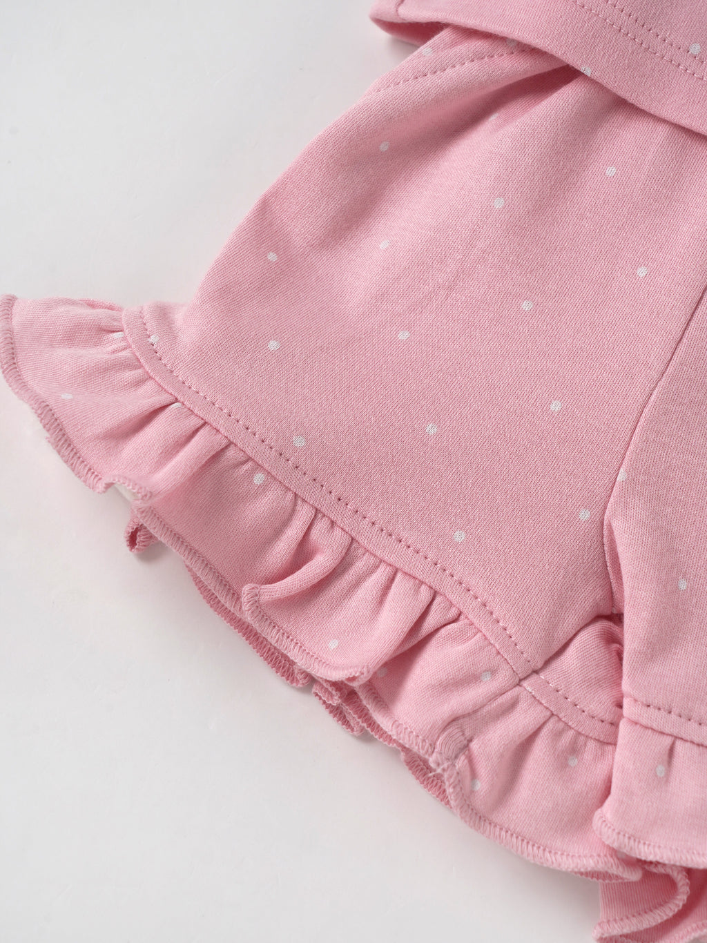 Popees Baby Girls Polka Dot Top & Shorts Set| Tiny Baby, New Born – 9 Months