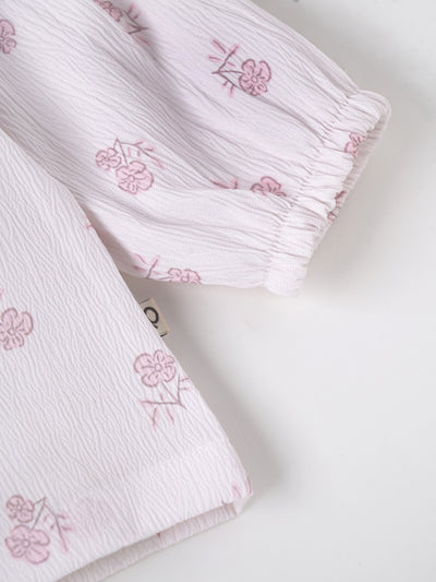 Popees Cute and Comfortable Front Open Top (0-9 Months) for New Born Girls