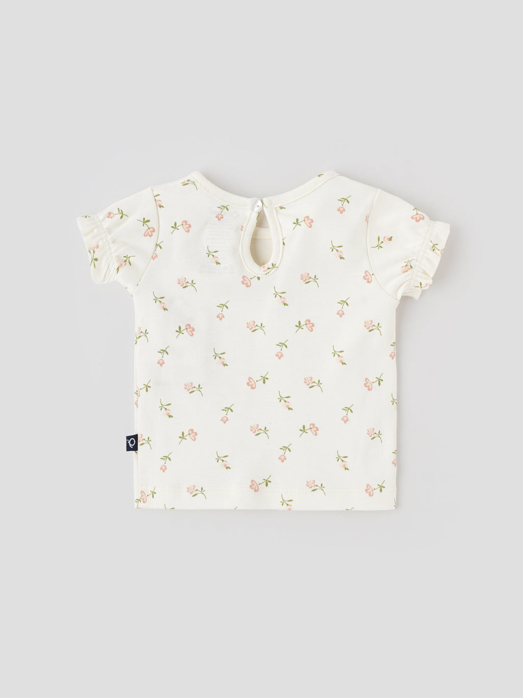 Popees Cotton Floral Print Top – Soft & Breathable, Half Sleeves (0–9 Months) for Baby Girls