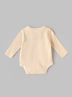 Popees soft Cotton Full Sleeve Bodysuit | Giraffe “So Cute” Print | Tiny Baby–9 Months