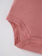Popees Baby Unisex Organic Bamboo Cotton Bodysuit| Pink| Tiny Baby, Newborn To 6 Months