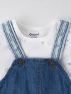 Popees Comfy & Trendy (0–9 Months) Dungaree Set for Newborn Boys