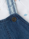 Popees Comfy & Trendy (0–9 Months) Dungaree Set for Newborn Boys