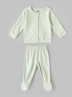 Popees Unisex Newborn Baby Gift Box Set | 100% Cotton Essential Clothing & Accessories Kit | Mint Green |  0-6 Months