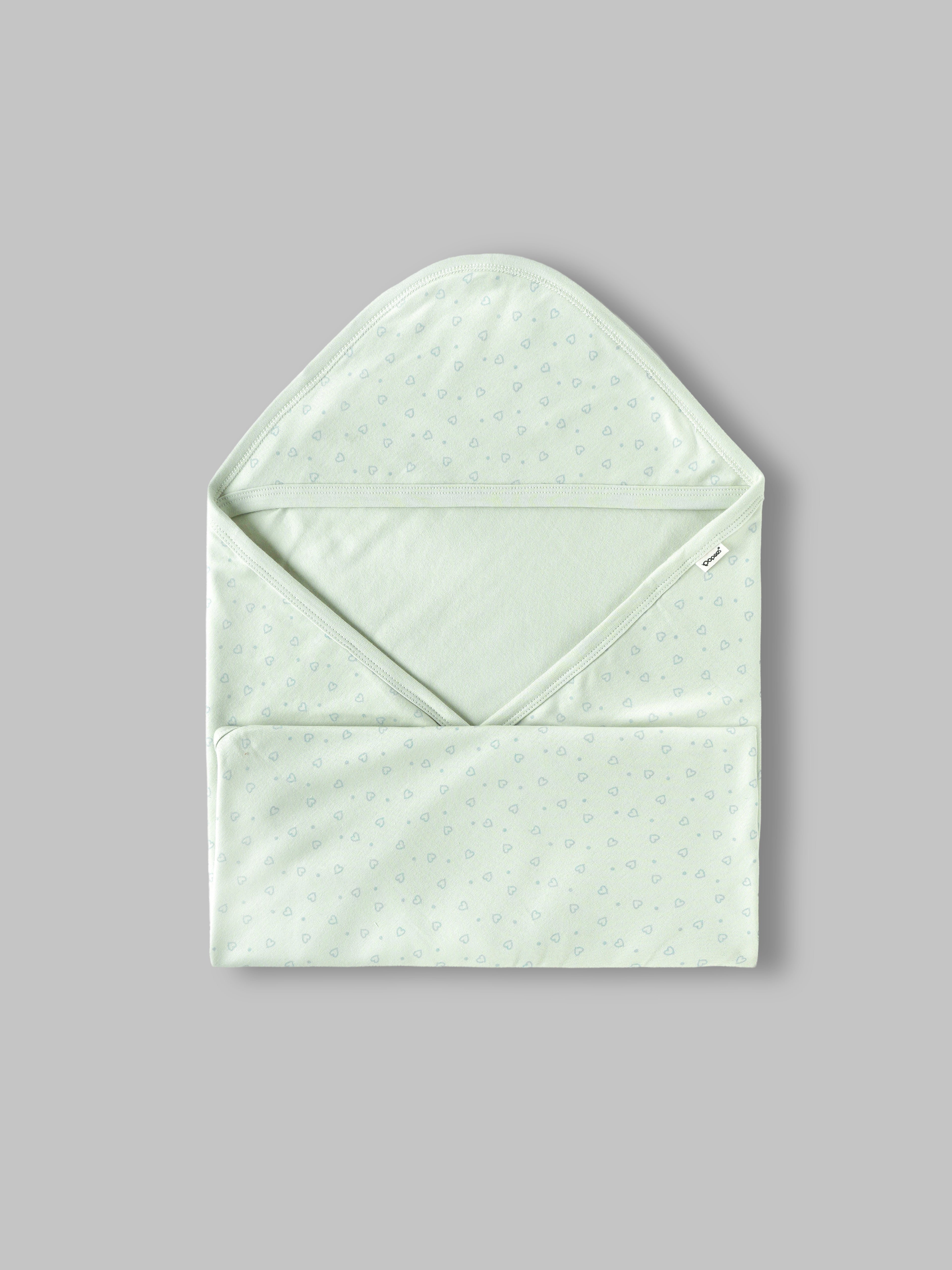 Popees Unisex Newborn Baby Gift Box Set | 100% Cotton Essential Clothing & Accessories Kit | Mint Green |  0-6 Months
