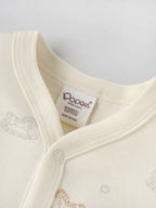 Popees Half Sleeve Front Open Jhabla Top(0-6 Months)for New Babies Made of Organic Bamboo Cotton Fabric
