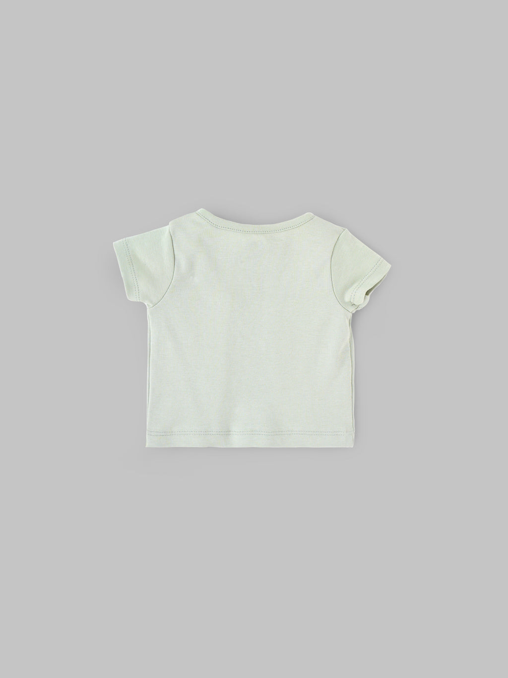 Popees Baby Unisex Short Sleeves Cotton Knit Jhabla| Green| Tiny Baby To 6 Months