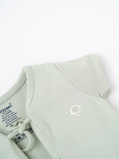 Popees Printed Front Open Half Sleeve Jhabla (0–6 Months) for Babies