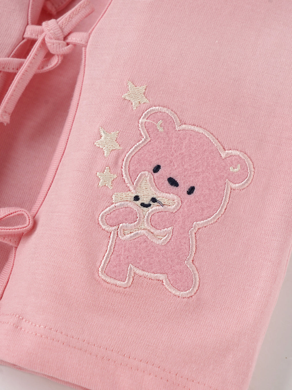 Popees Half Sleeve Printed Front Open Jhabla (0-3 Months) for Newborn Babies