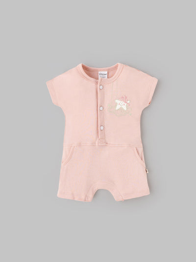 Popees Comfy & Cute Baby Wear Half Sleeve Printed Romper (0–6 Months)for Babies