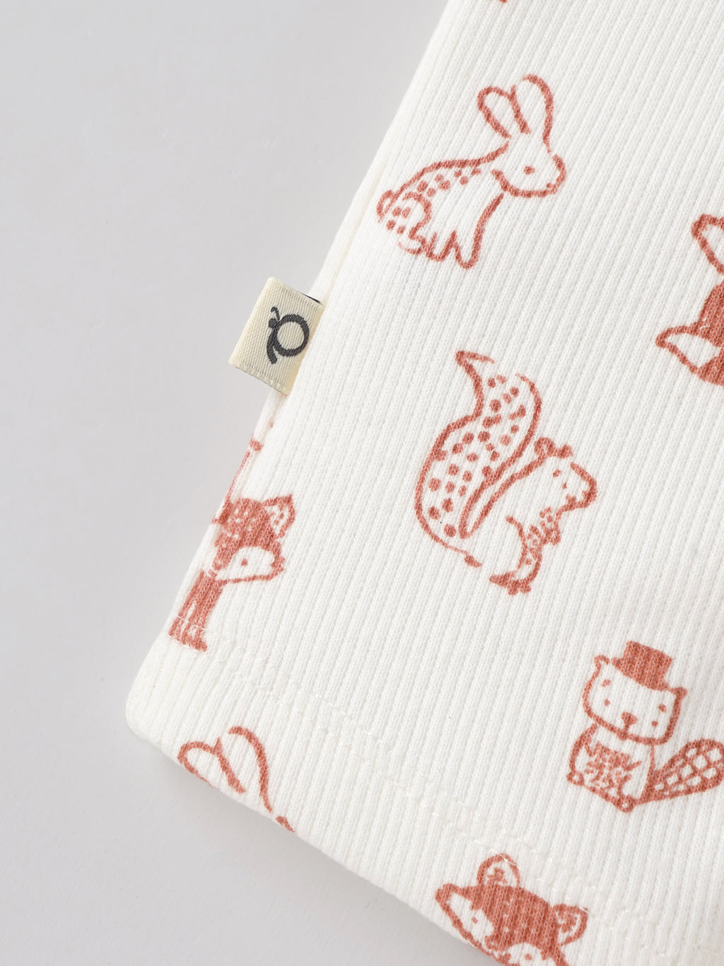 Popees Unisex Animal Print Cotton Romper | Cream Half Sleeve Baby Onesie | Tiny Baby - 6 Months