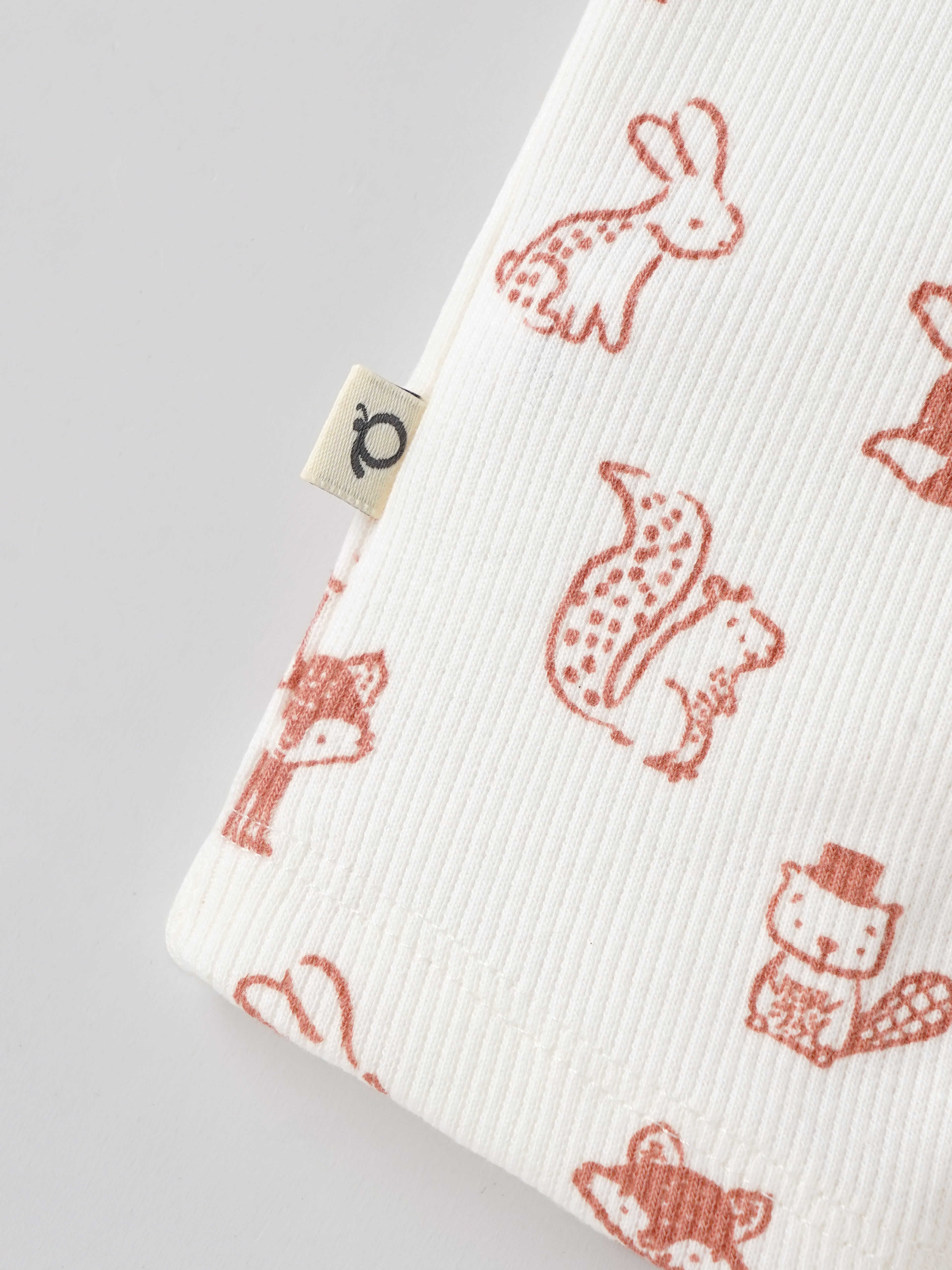 Popees Unisex Animal Print Cotton Romper | Cream Half Sleeve Baby Onesie | Tiny Baby - 6 Months