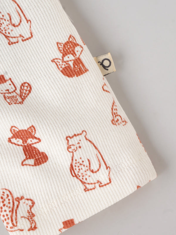 Popees Baby Unisex Short Sleeves Cotton Romper| Off White| Tiny Baby To 6 Months