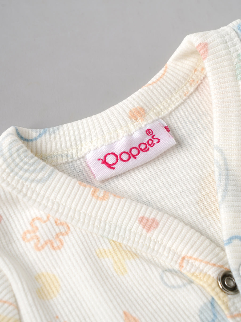 Popees Baby Unisex Printed Footed Romper |NB-6 Months