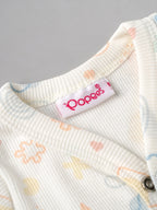 Popees Baby Unisex Printed Footed Romper |NB-6 Months