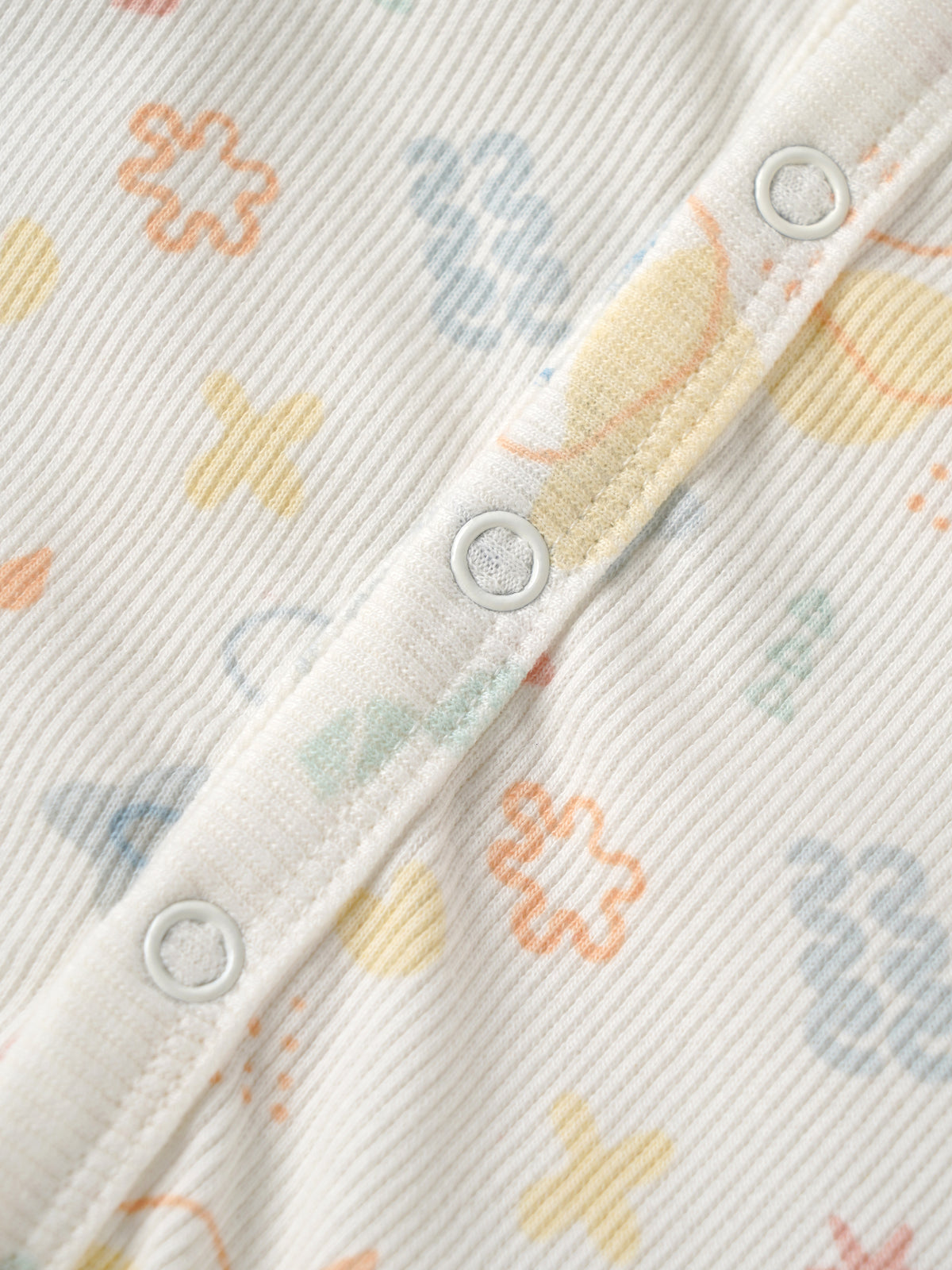 Popees Baby Unisex Printed Footed Romper |NB-6 Months