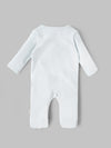 Popees Baby Unisex Cotton Footed Sleepsuit, Full Sleeve Light Blue Baby Grow with Snap Buttons |Tiny Baby, Newborn to 6 Months