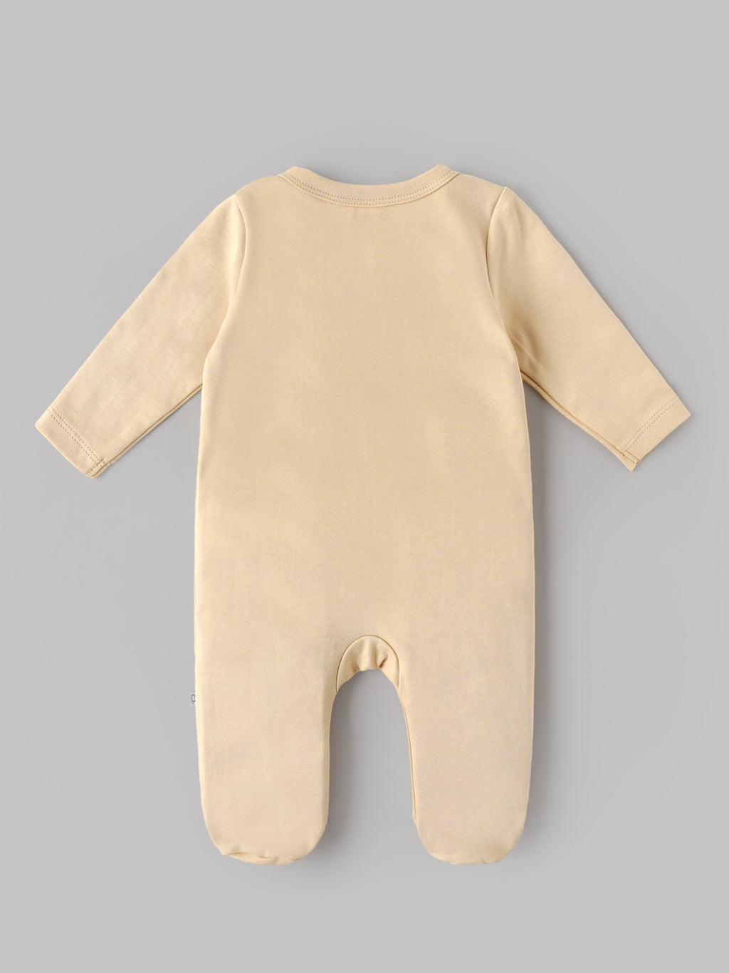 Popees Baby Unisex Soft & Comfy Full Sleeve Footed Romper with Front Button Closure | Print |0–6 Months|