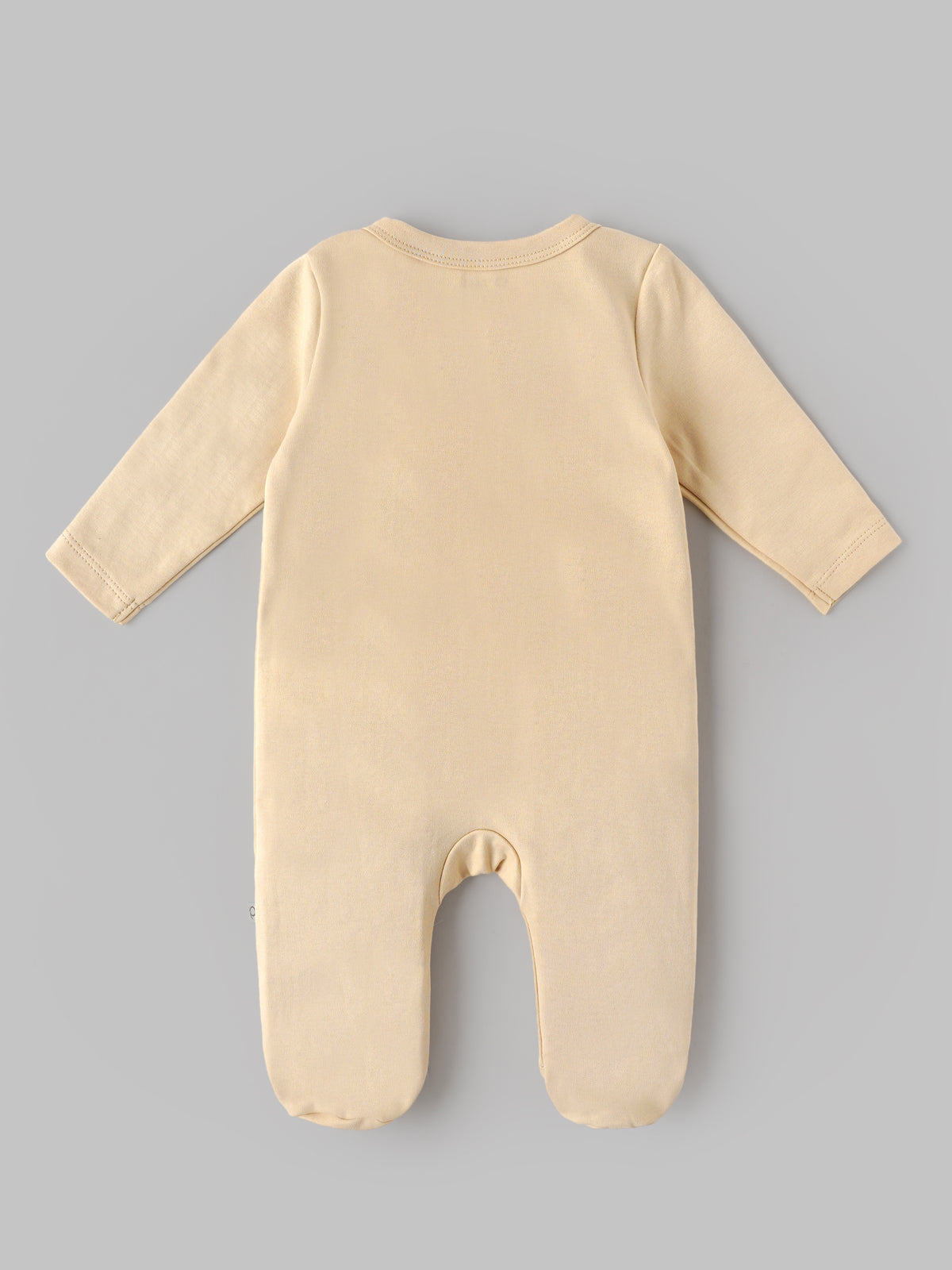 Popees Baby Unisex Soft & Comfy Full Sleeve Footed Romper with Front Button Closure | Print |0–6 Months|