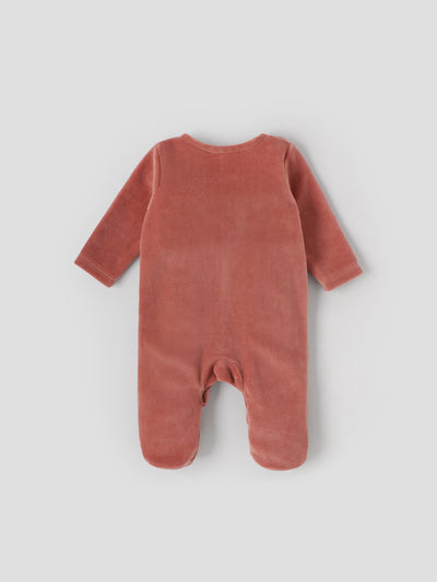 Popees Comfy & Stylish Chest Printed Sleepsuit (0-9 Months)for Newborn Babies