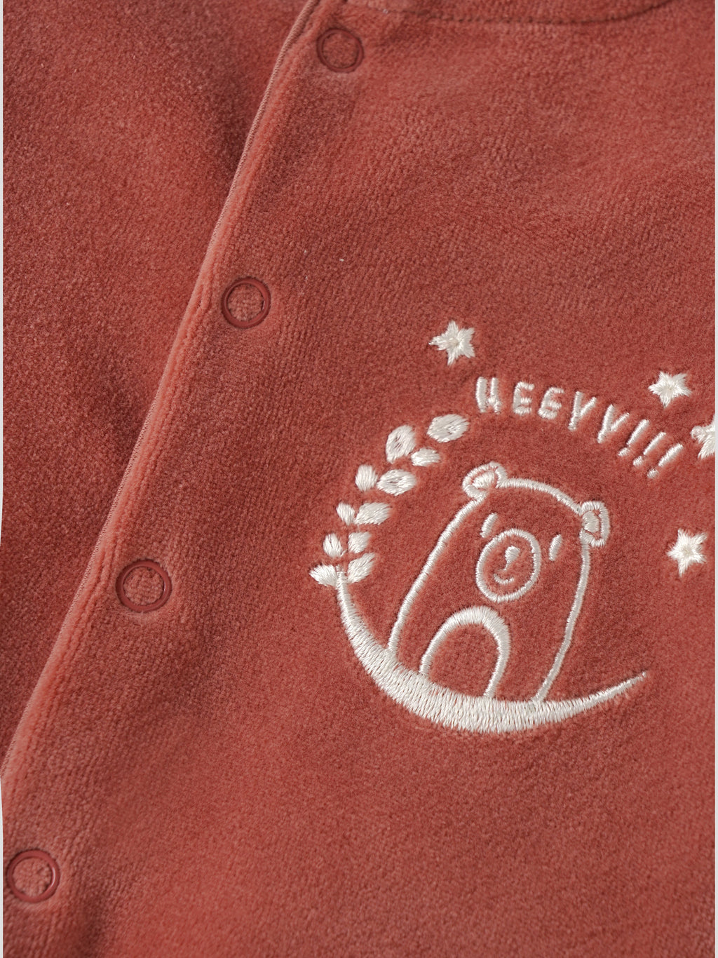 Popees Comfy & Stylish Chest Printed Sleepsuit (0-9 Months)for Newborn Babies