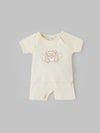 Popees Unisex Cotton Baby Coordinated Set with Adorable Teddy Bear Embroidery (0-9 Months)for Babies