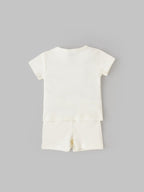 Popees Baby Co-Ord Set Half Sleeve Soft & Cozy Everyday Wear Top & Shorts(0–9 Months)for Babies