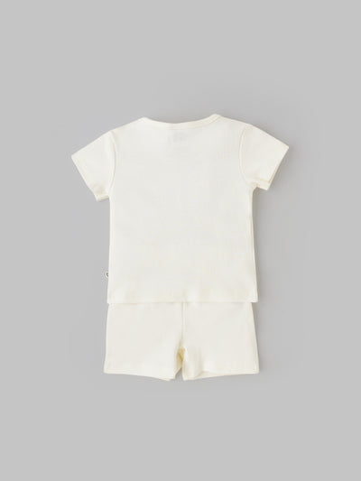 Popees Baby Co-Ord Set Half Sleeve Soft & Cozy Everyday Wear Top & Shorts(0–9 Months)for Babies