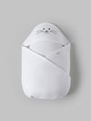 Baby Popees Soft Cotton Baby Swaddle Wrapper with Cute Face Print