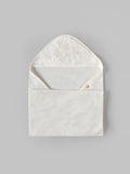 Popeesopees Soft Cotton Hooded Baby Towel with Embroidery for Newborns
