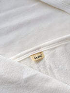 Popeesopees Soft Cotton Hooded Baby Towel with Embroidery for Newborns