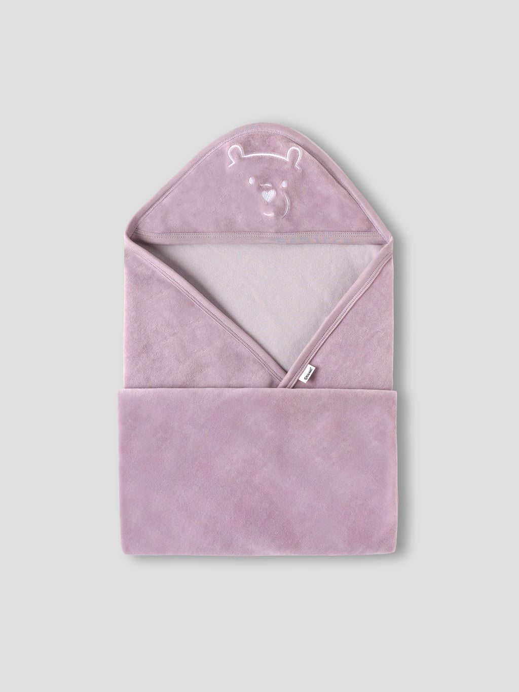 Popees Baby Hooded Bath Towel – Ultra-Absorbent Lavender Plush Newborn Wrap