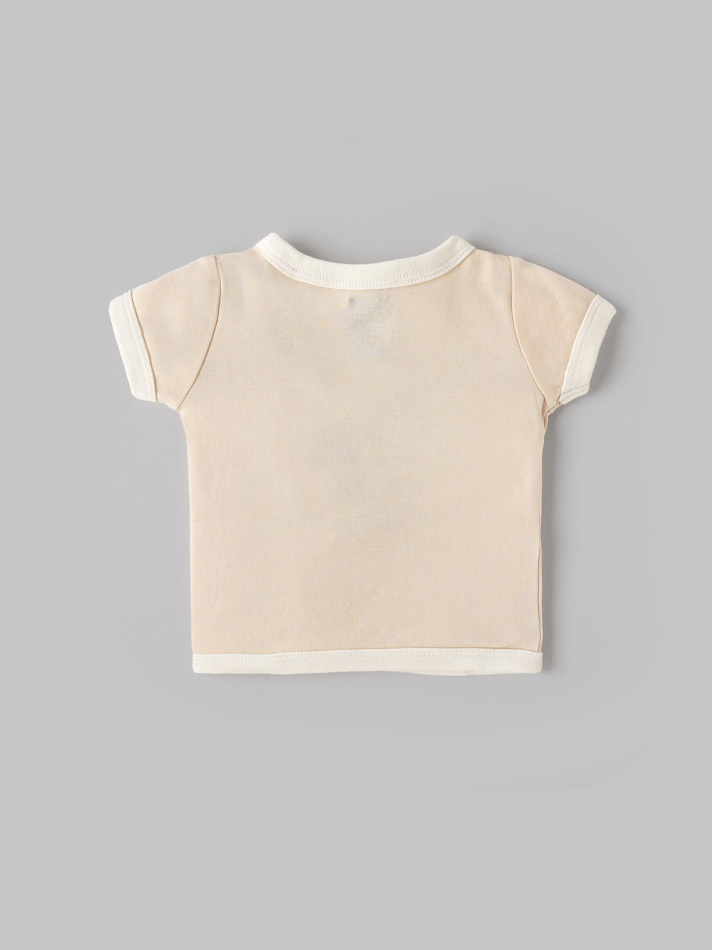 Popees Infant Unisex Cotton Wrap Top| Beige| Tiny Baby, Newborn -9 Months