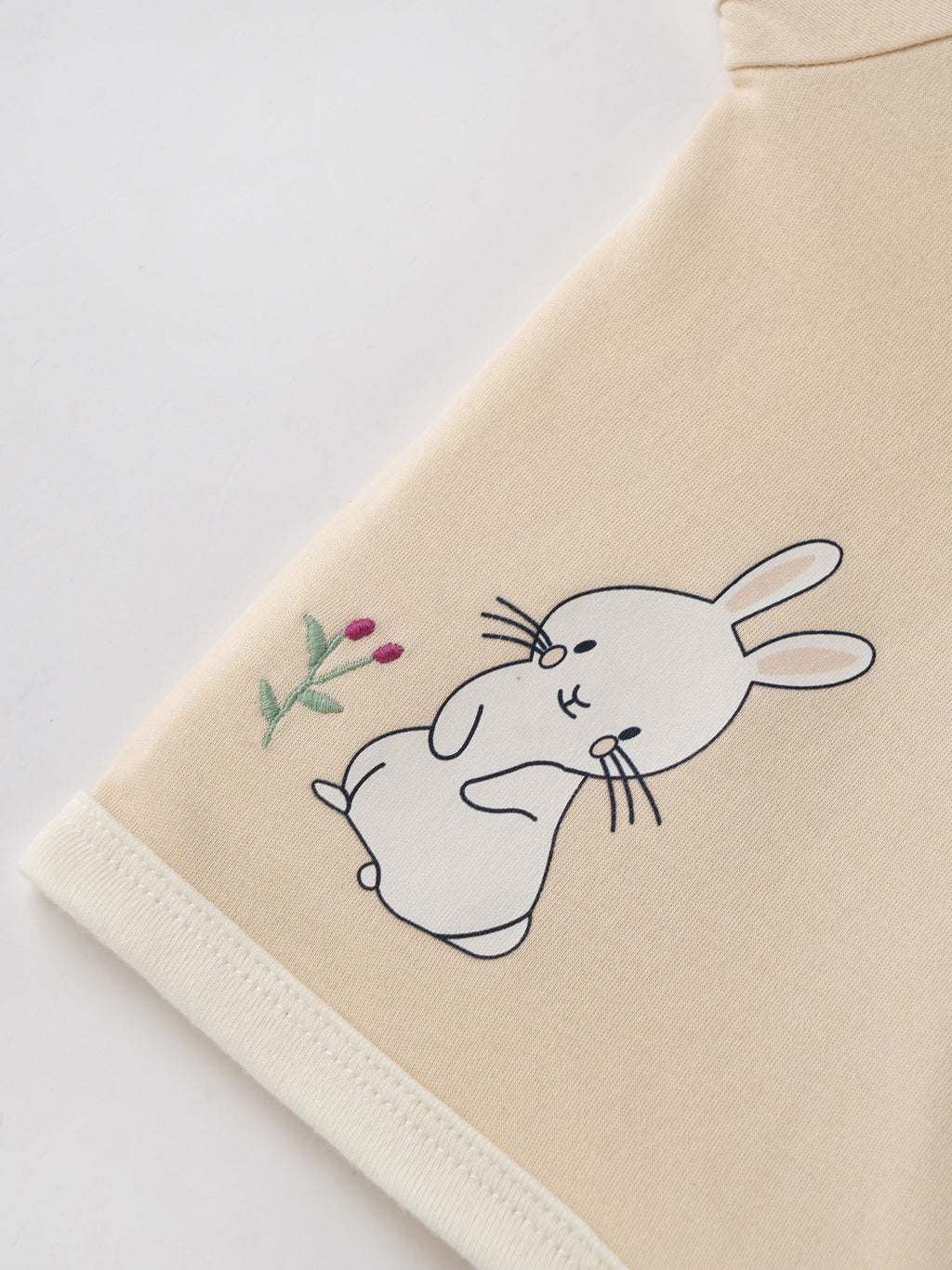 Popees Infant Unisex Cotton Wrap Top| Beige| Tiny Baby, Newborn -9 Months