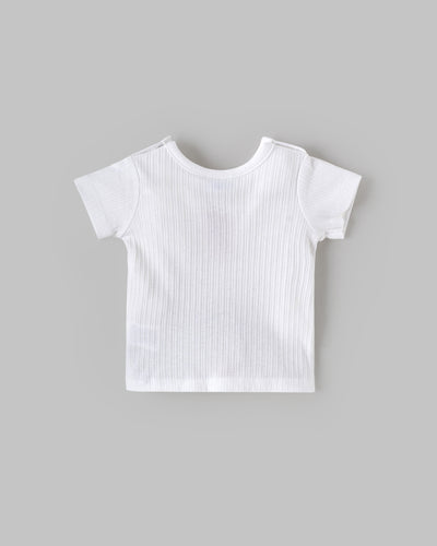 Popees Skin-friendly & Comfy T-Shirt (0-9 Months) for Newborn Babies