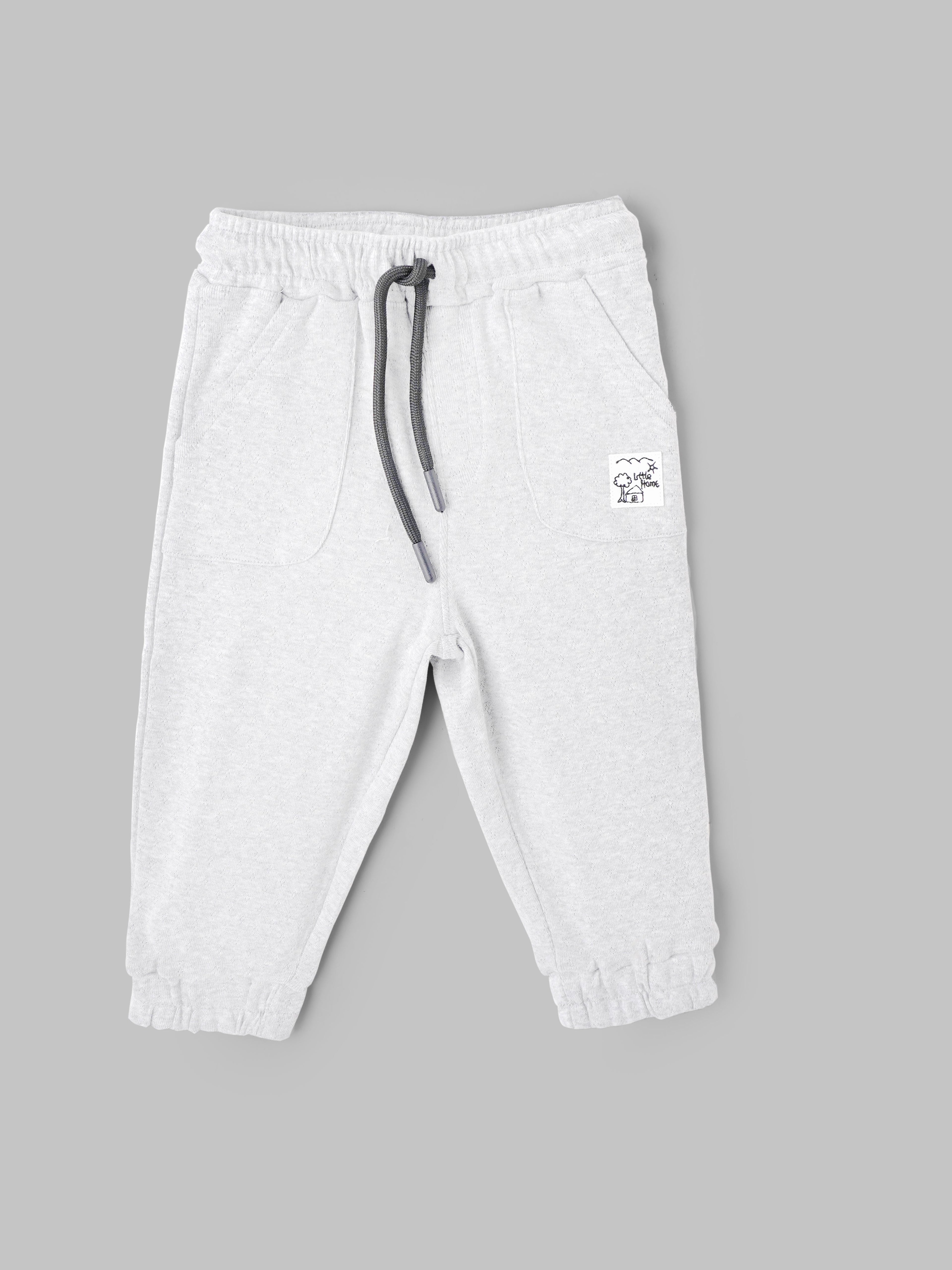 Popees Baby Boys Cotton Jogger Pants| Grey| 9 Months To 4 Years