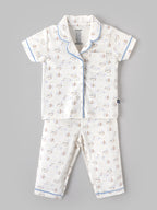 Popees Baby Boys Cotton Night Suit Set | Printed Half Sleeve Shirt & Full Length Pyjama Co-ord Set | 9 Months 4 Years