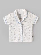 Popees Baby Boys Cotton Night Suit Set | Printed Half Sleeve Shirt & Full Length Pyjama Co-ord Set | 9 Months 4 Years