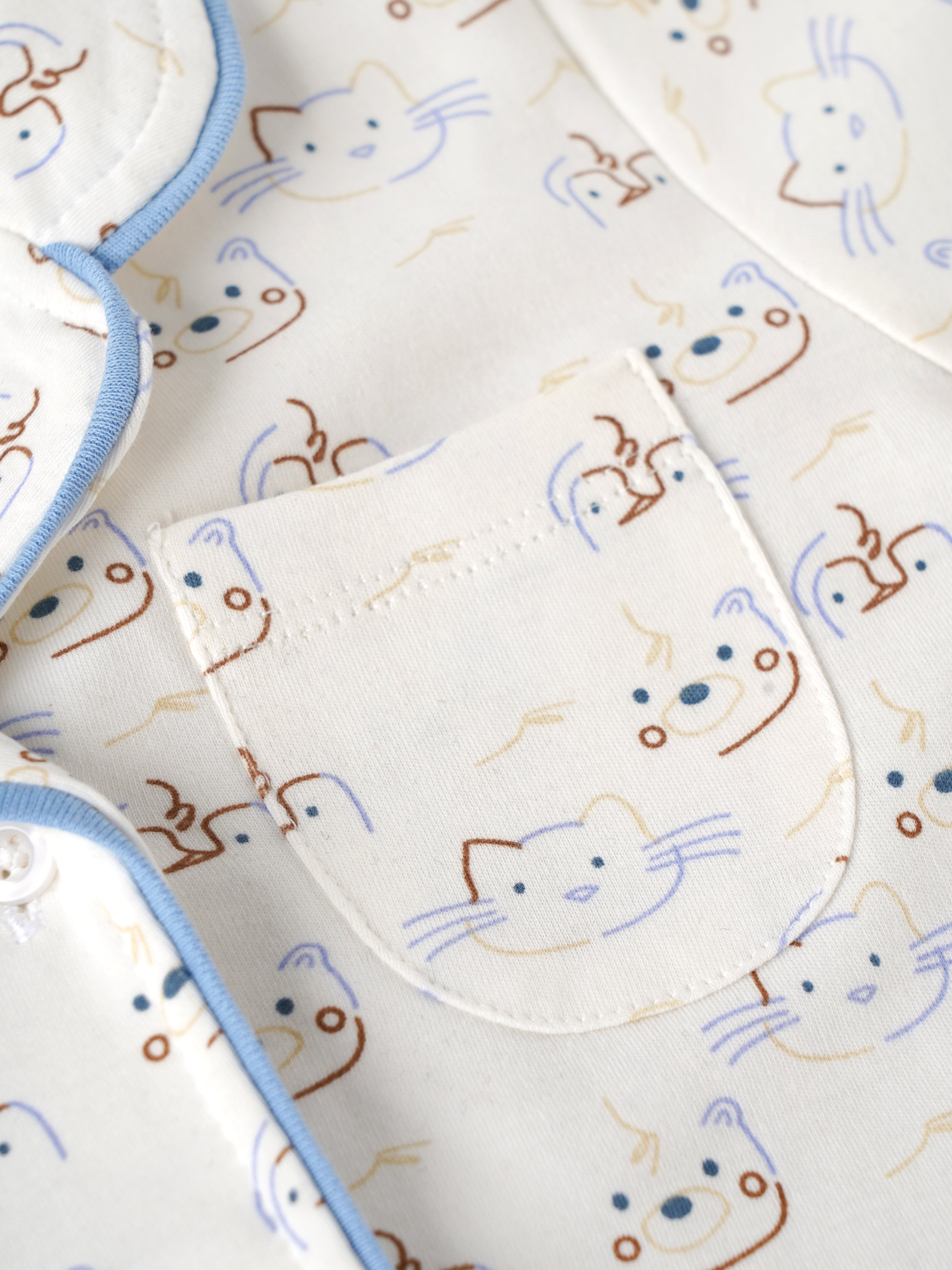 Popees Baby Boys Cotton Night Suit Set | Printed Half Sleeve Shirt & Full Length Pyjama Co-ord Set | 9 Months 4 Years